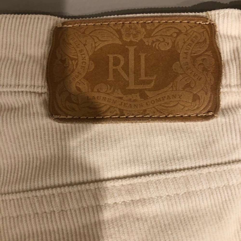 Ralph Lauren off white cords, size 12
